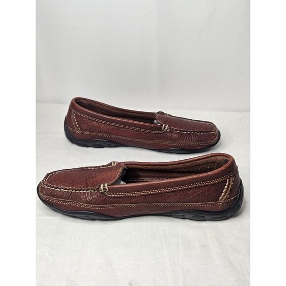LL.L. Bean 0FXL5 Shoes Brown Leather Penny Loafers Men's 8M Slip-on Shoes - Picture 6 of 8